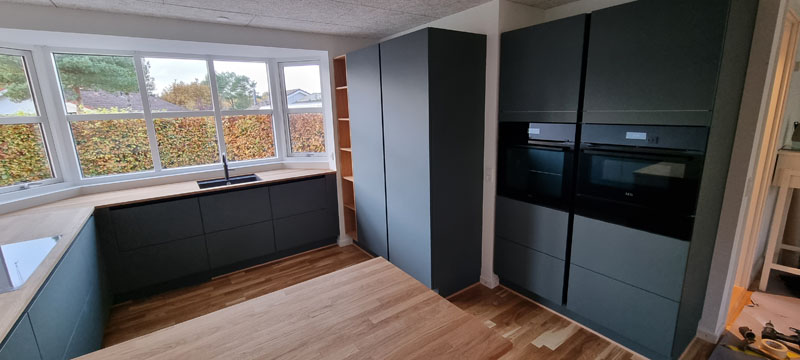 Inde i huset udført af Krusebyg