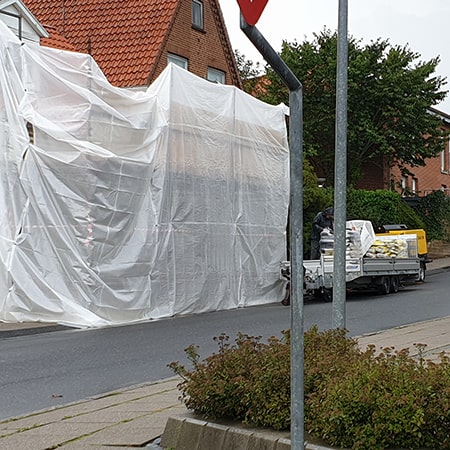 Facaderenovering af privat ejendom